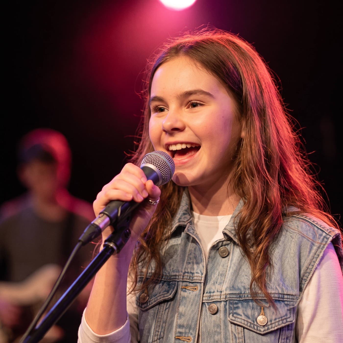 Rock Academy student on stage in Berlin-Mitte